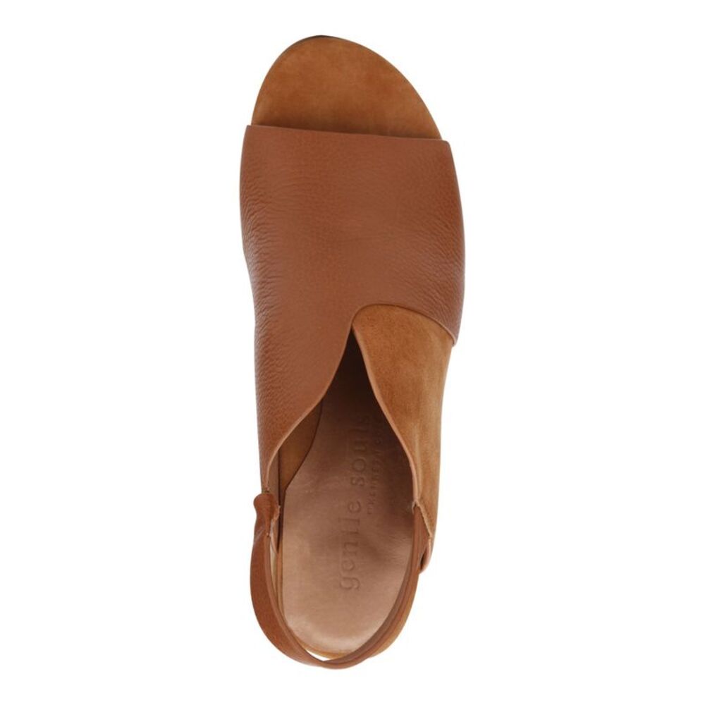 GENTLE SOULS KENNETH COLE Womens Brown Charlene Open Slingback Sandal 9.5 - Picture 3 of 4